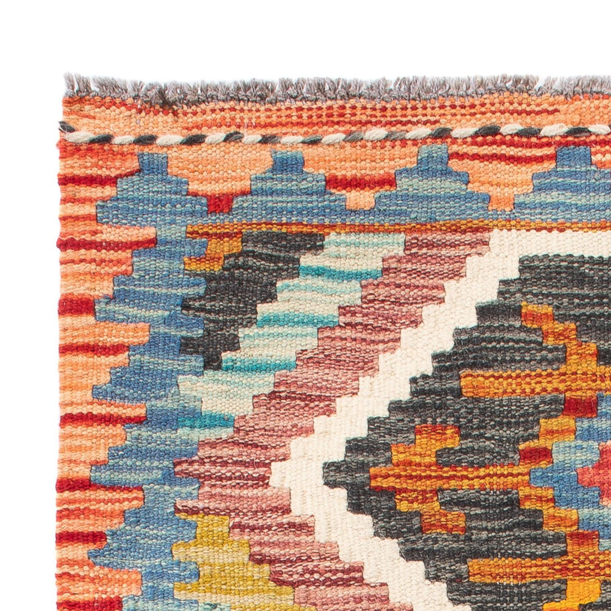 Kelim tapijt - Splash - 92 x 63 cm - veelkleurig