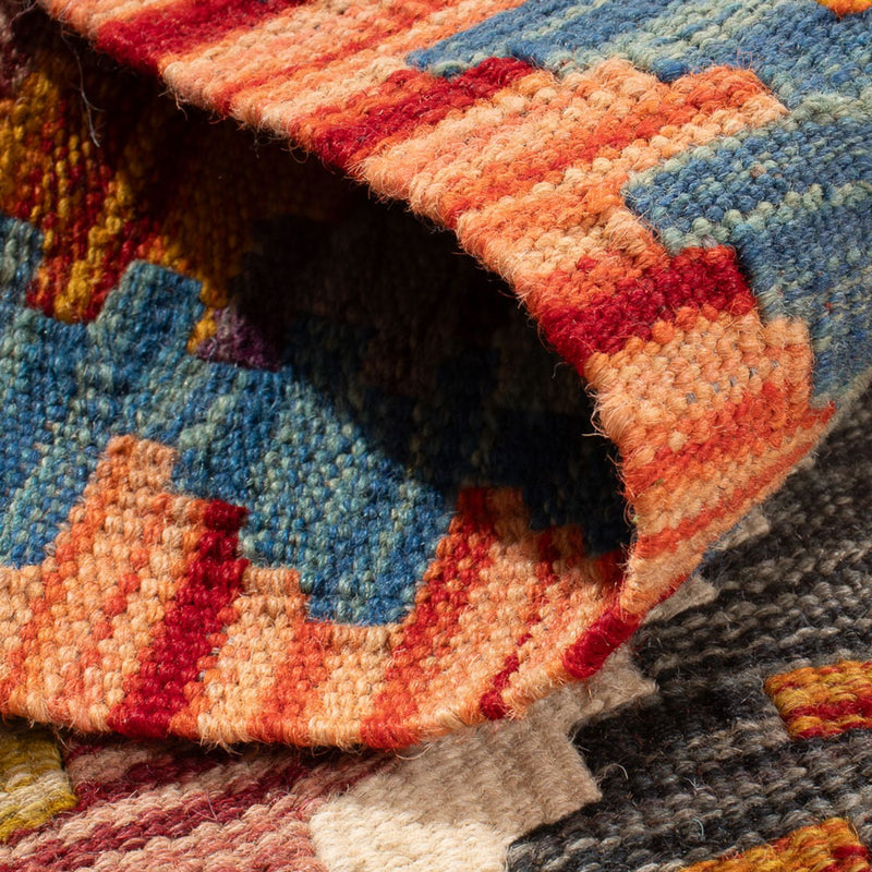 Kelim tapijt - Splash - 92 x 63 cm - veelkleurig