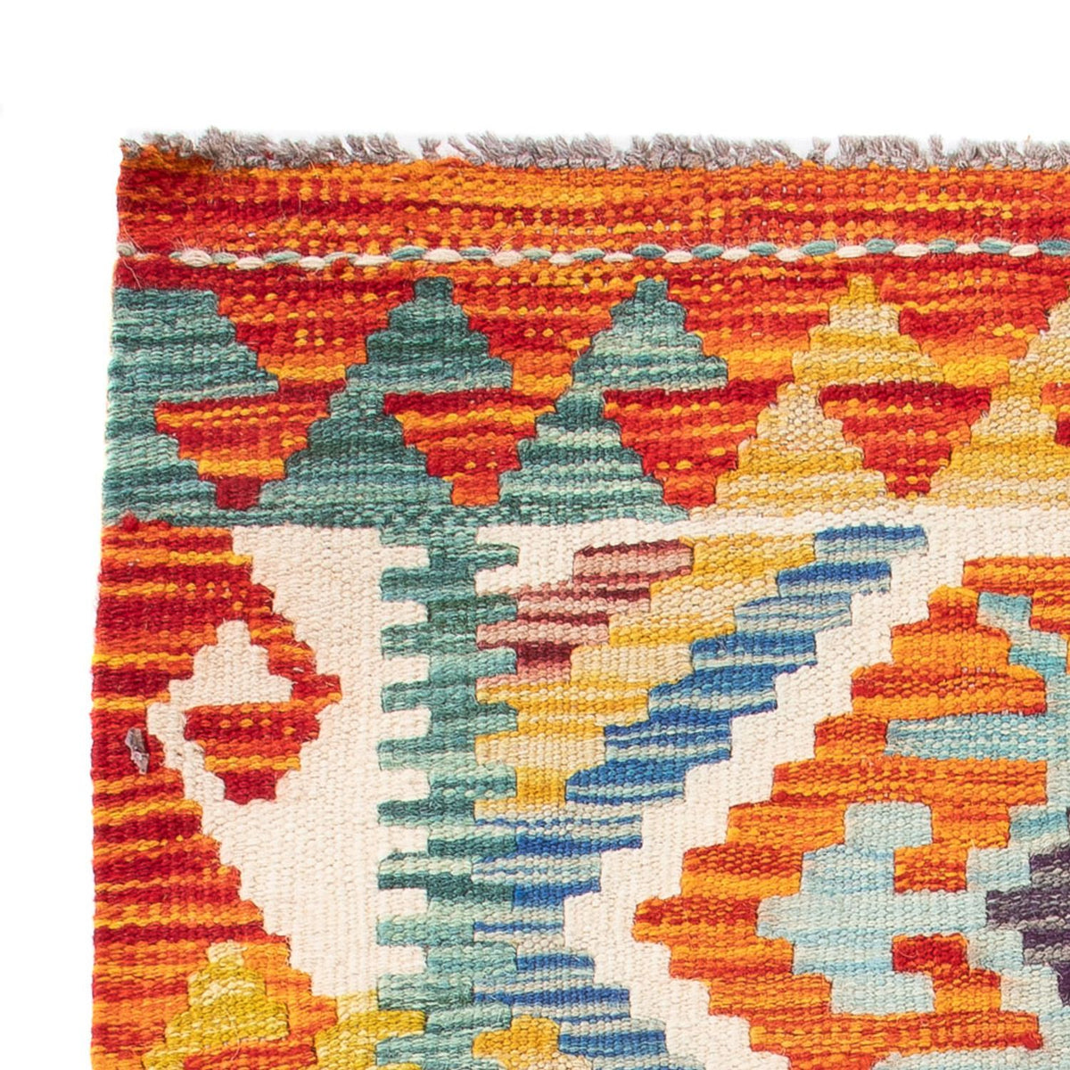 Kelim tapijt - Splash - 91 x 62 cm - veelkleurig