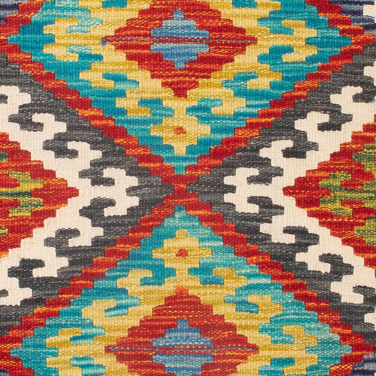 Kelim tapijt - Splash - 90 x 60 cm - veelkleurig