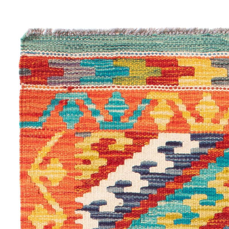 Kelim tapijt - Splash - 90 x 60 cm - veelkleurig