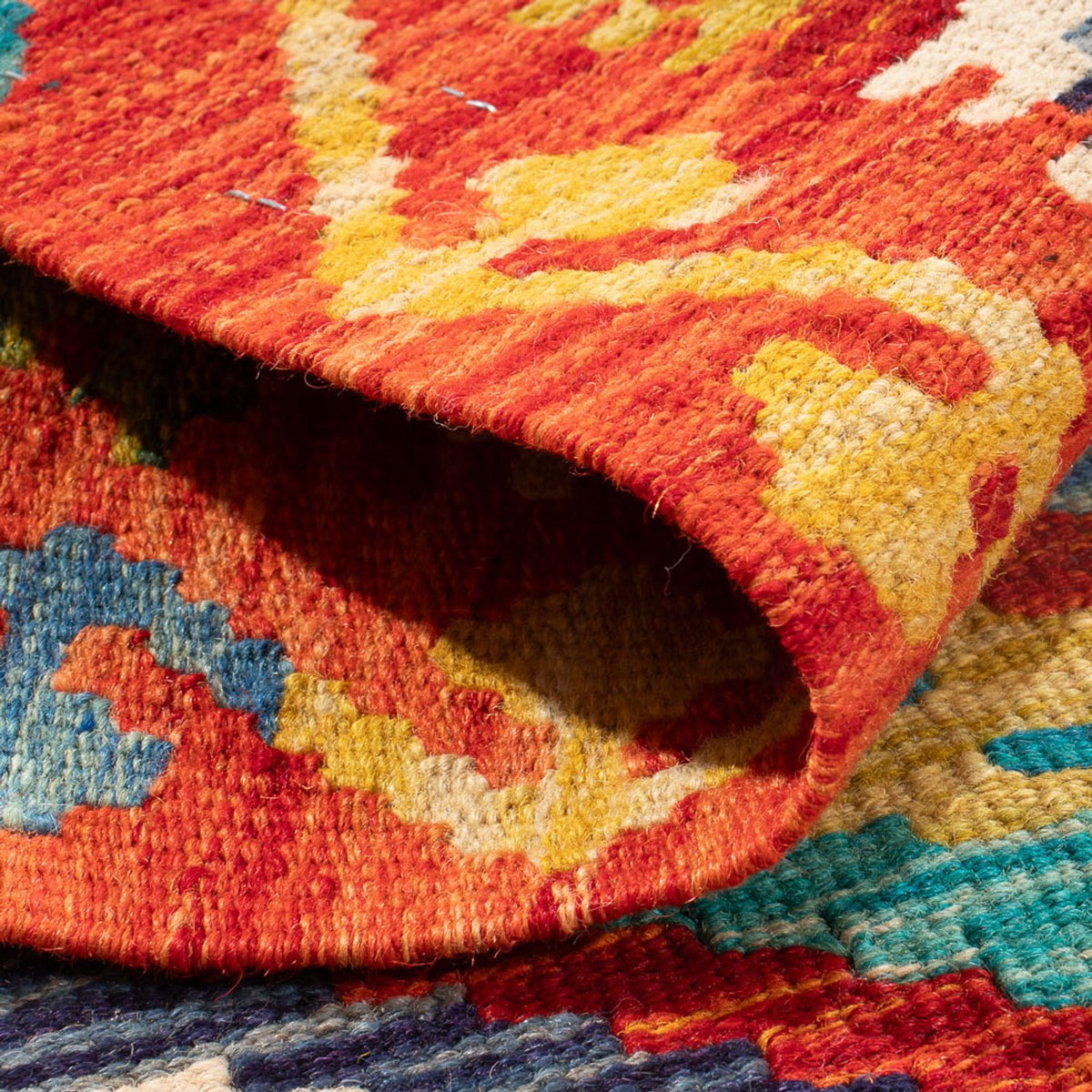 Kelim tapijt - Splash - 90 x 60 cm - veelkleurig