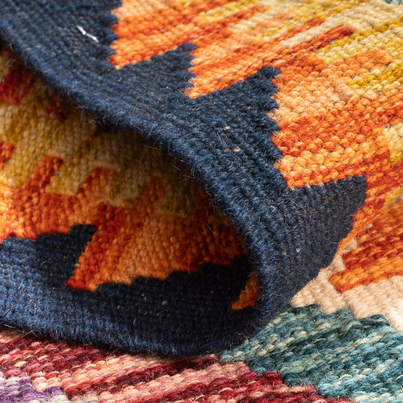 Kelim tapijt - Splash - 85 x 62 cm - veelkleurig