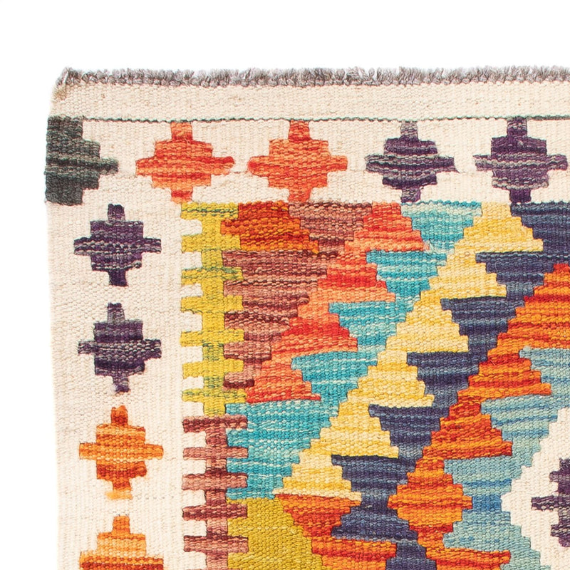 Kelim tapijt - Splash - 84 x 62 cm - veelkleurig