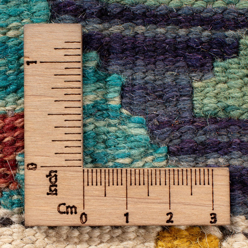 Kelim tapijt - Splash - 84 x 62 cm - veelkleurig