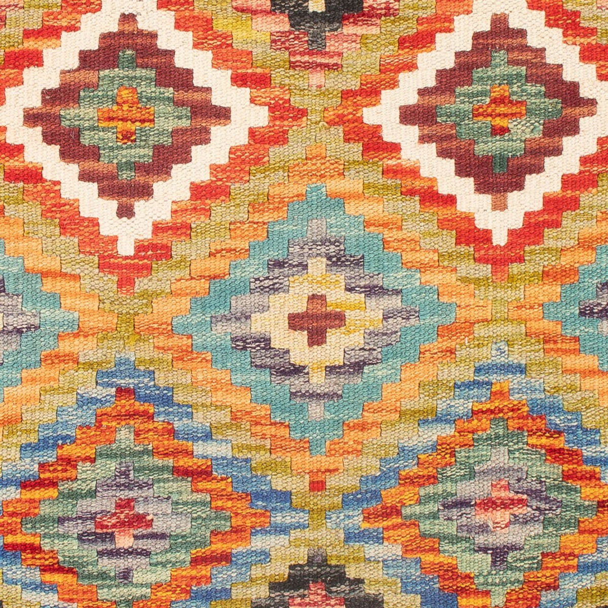 Kelim tapijt - Splash - 98 x 60 cm - veelkleurig