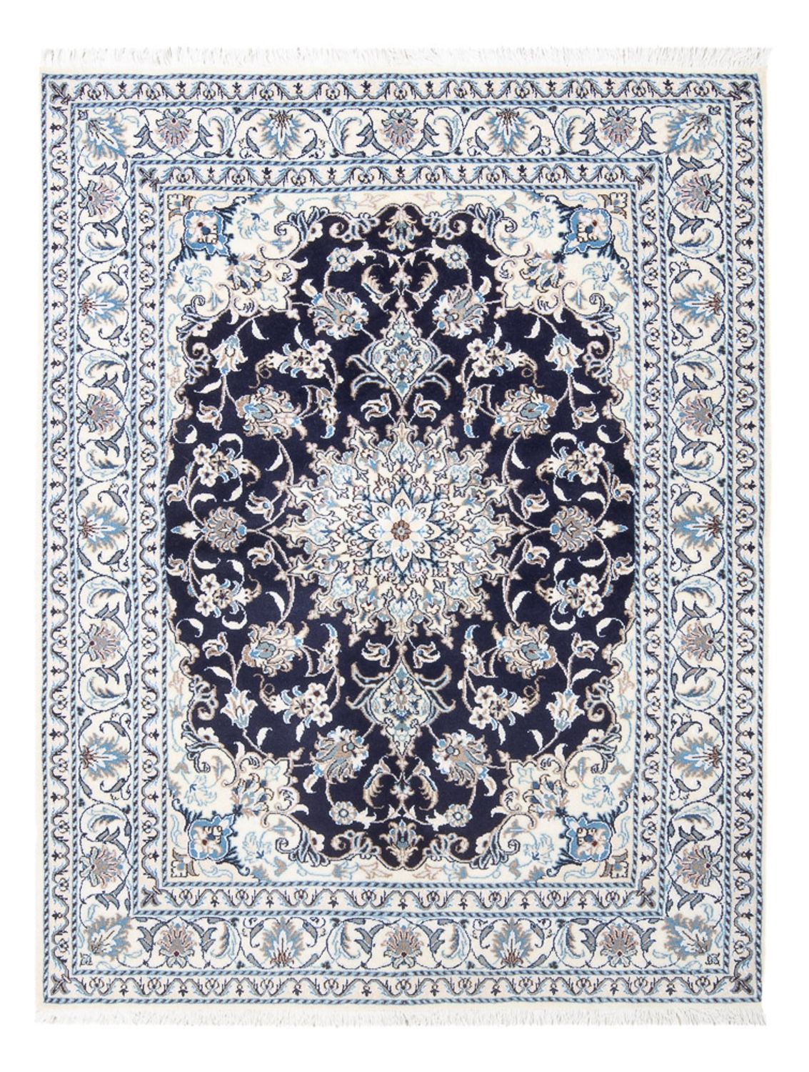 Perzisch tapijt - Nain - 202 x 144 cm - donkerblauw