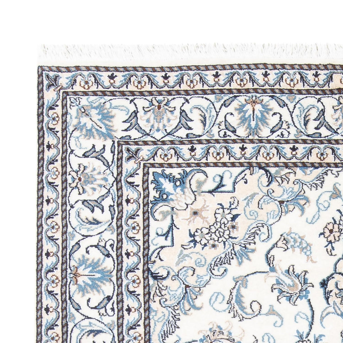 Perzisch tapijt - Nain - 206 x 144 cm - crème