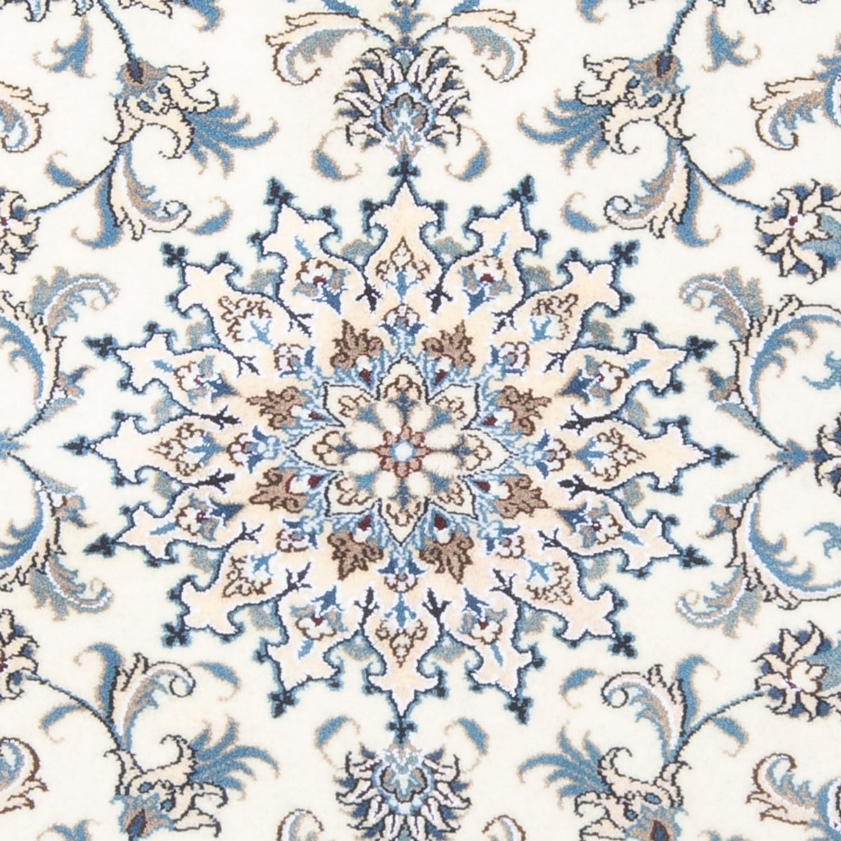 Perzisch tapijt - Nain - 194 x 147 cm - crème