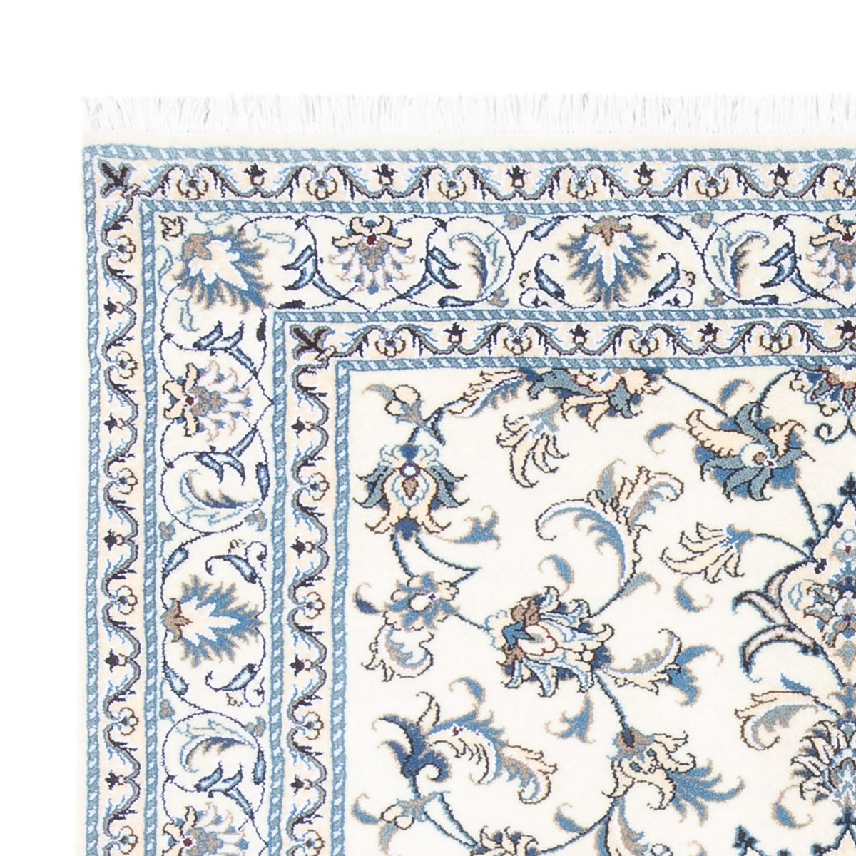 Perzisch tapijt - Nain - 194 x 147 cm - crème