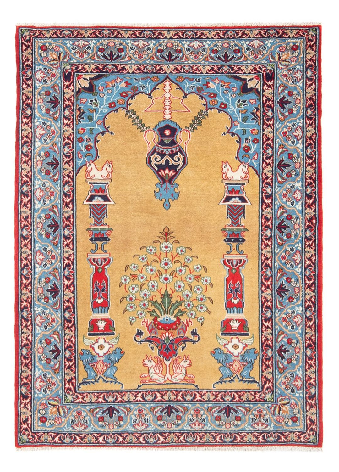 Perzisch tapijt - Isfahan - Premium - 155 x 108 cm - veelkleurig