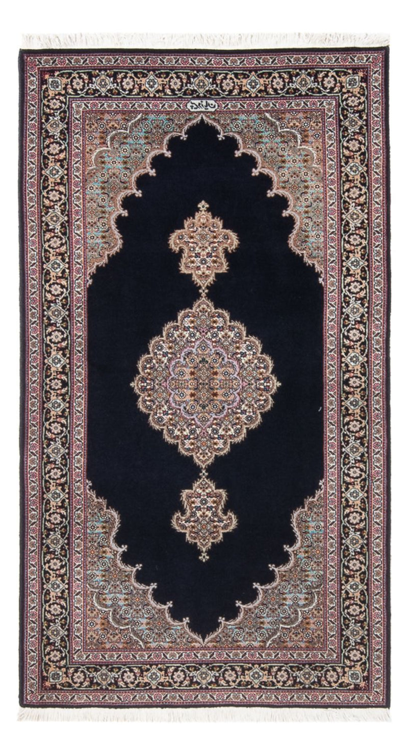 Perzisch tapijt - Tabriz - Royal - 142 x 75 cm - donkerblauw