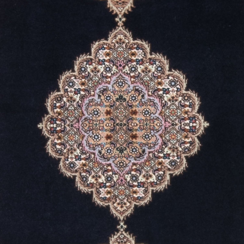 Perzisch tapijt - Tabriz - Royal - 142 x 75 cm - donkerblauw