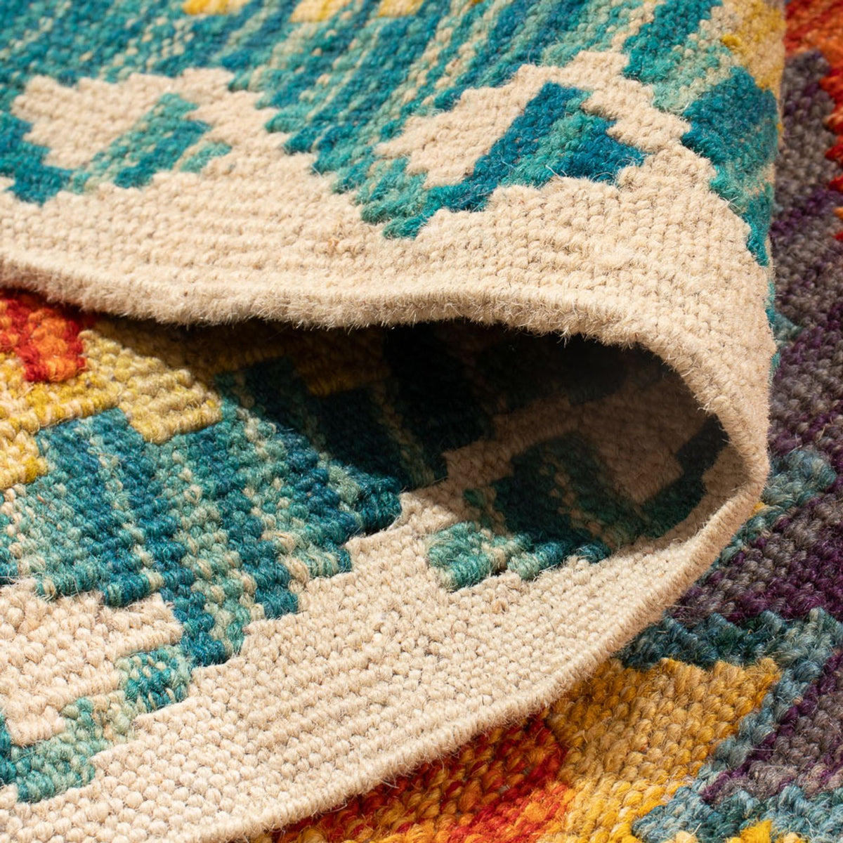 Kelim tapijt - Splash - 155 x 102 cm - veelkleurig