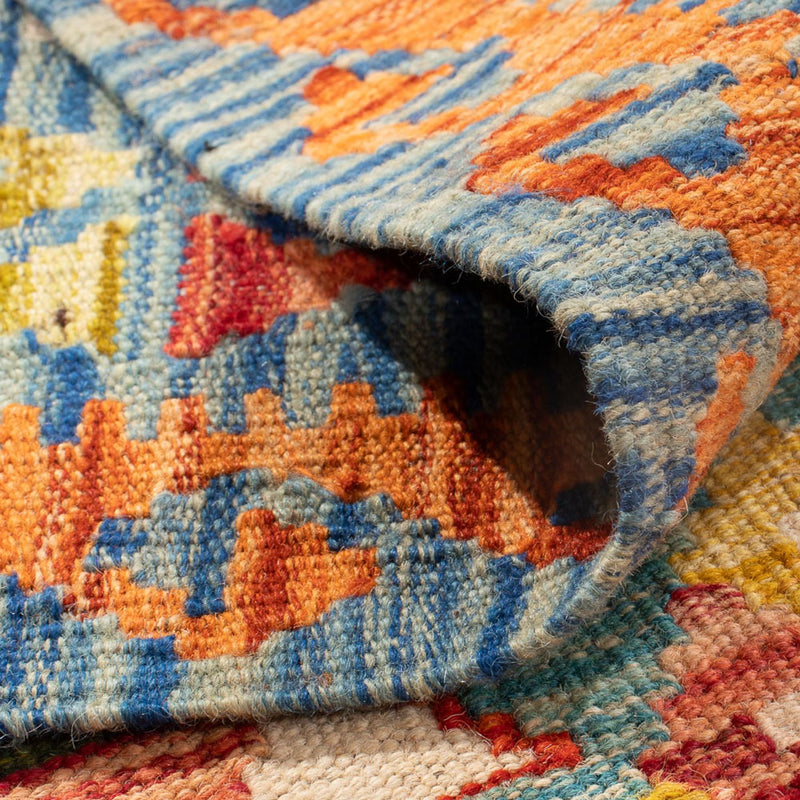 Kelim tapijt - Splash - 143 x 98 cm - veelkleurig