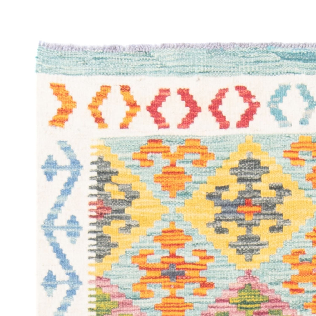 Kelim tapijt - Splash - 144 x 100 cm - veelkleurig