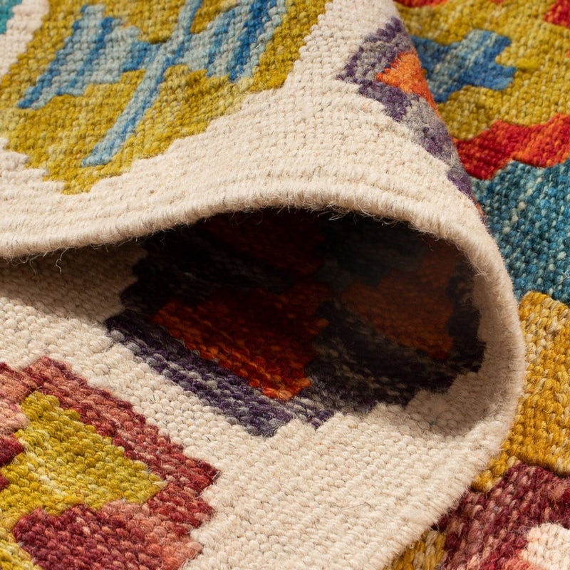 Kelim tapijt - Splash - 143 x 104 cm - veelkleurig