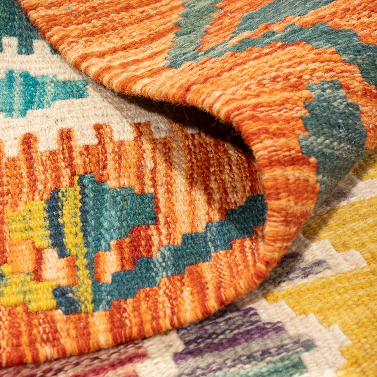 Kelim tapijt - Splash - 147 x 100 cm - veelkleurig