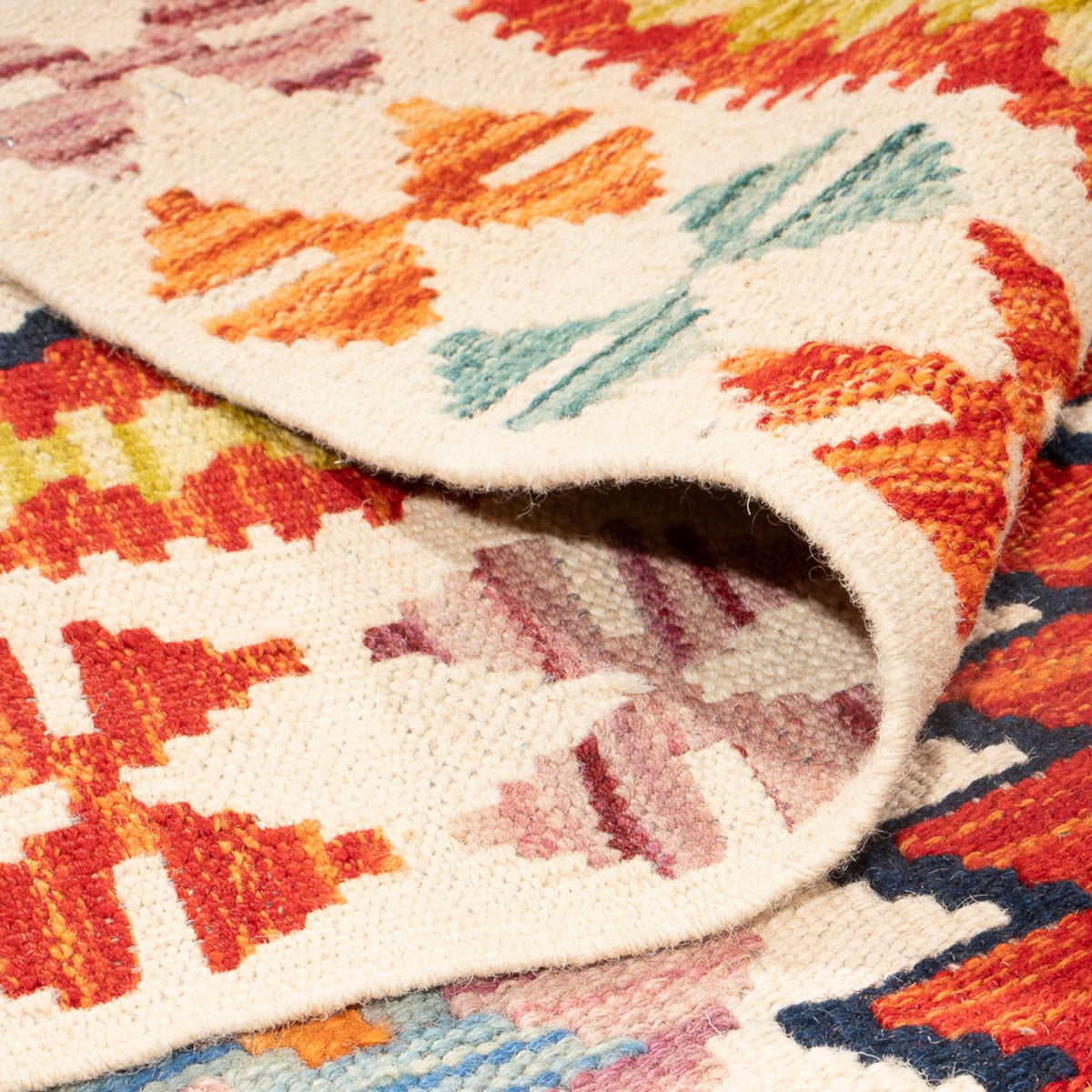 Kelim tapijt - Splash - 150 x 101 cm - veelkleurig