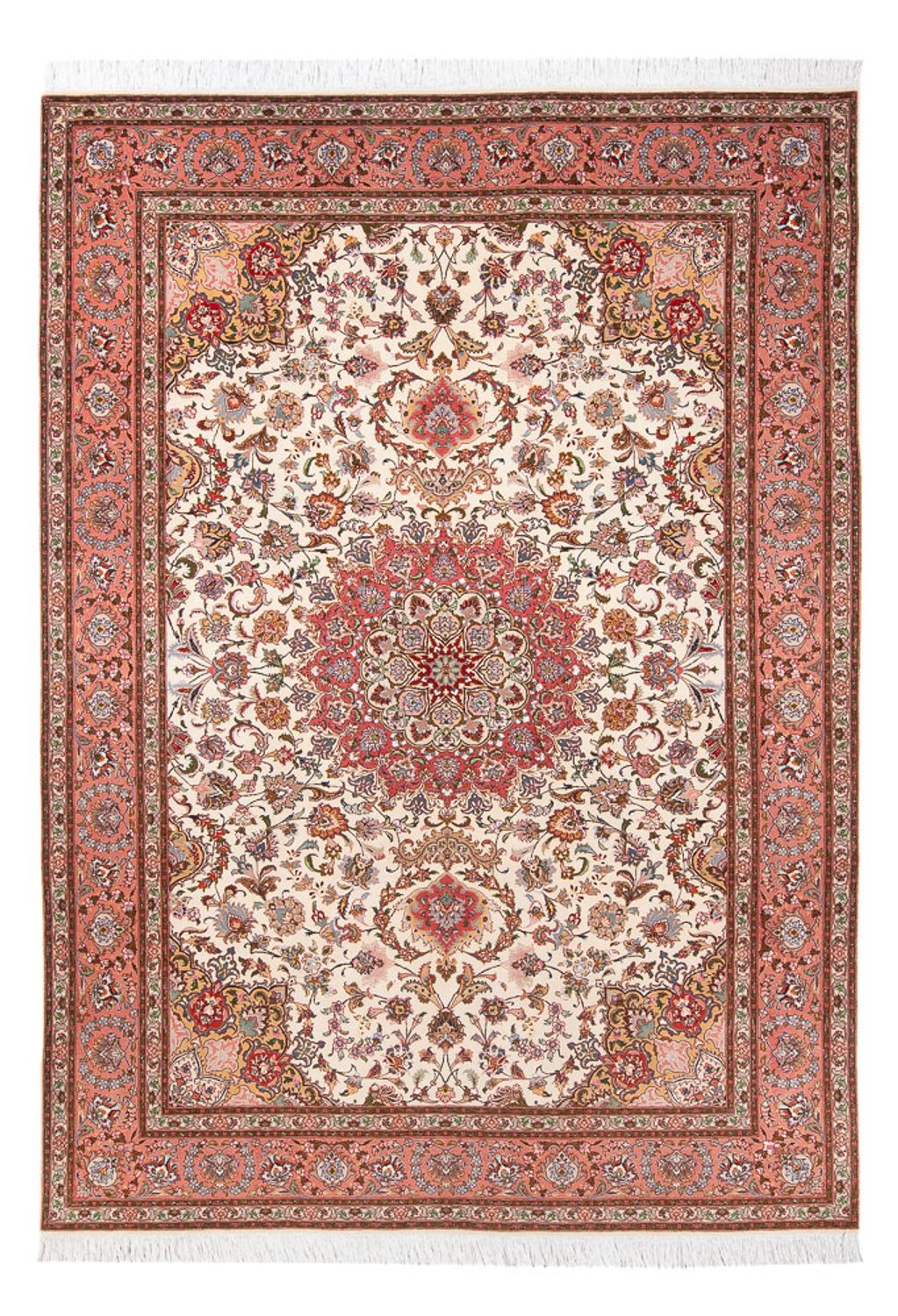 Perzisch tapijt - Tabriz - Royal - 302 x 200 cm - crème