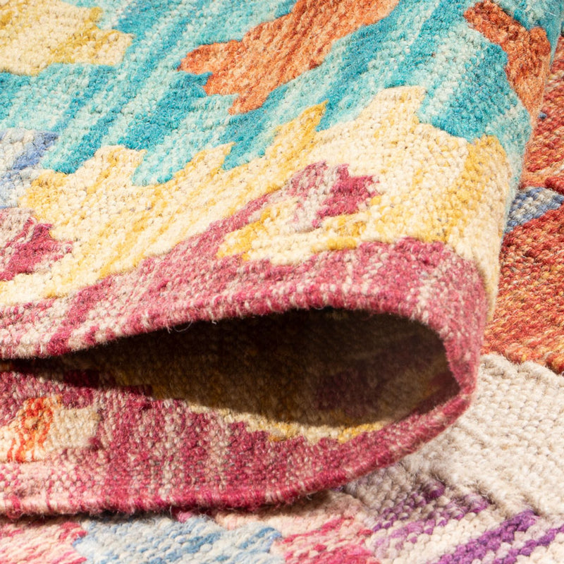 Kelim tapijt - Splash - 298 x 199 cm - veelkleurig
