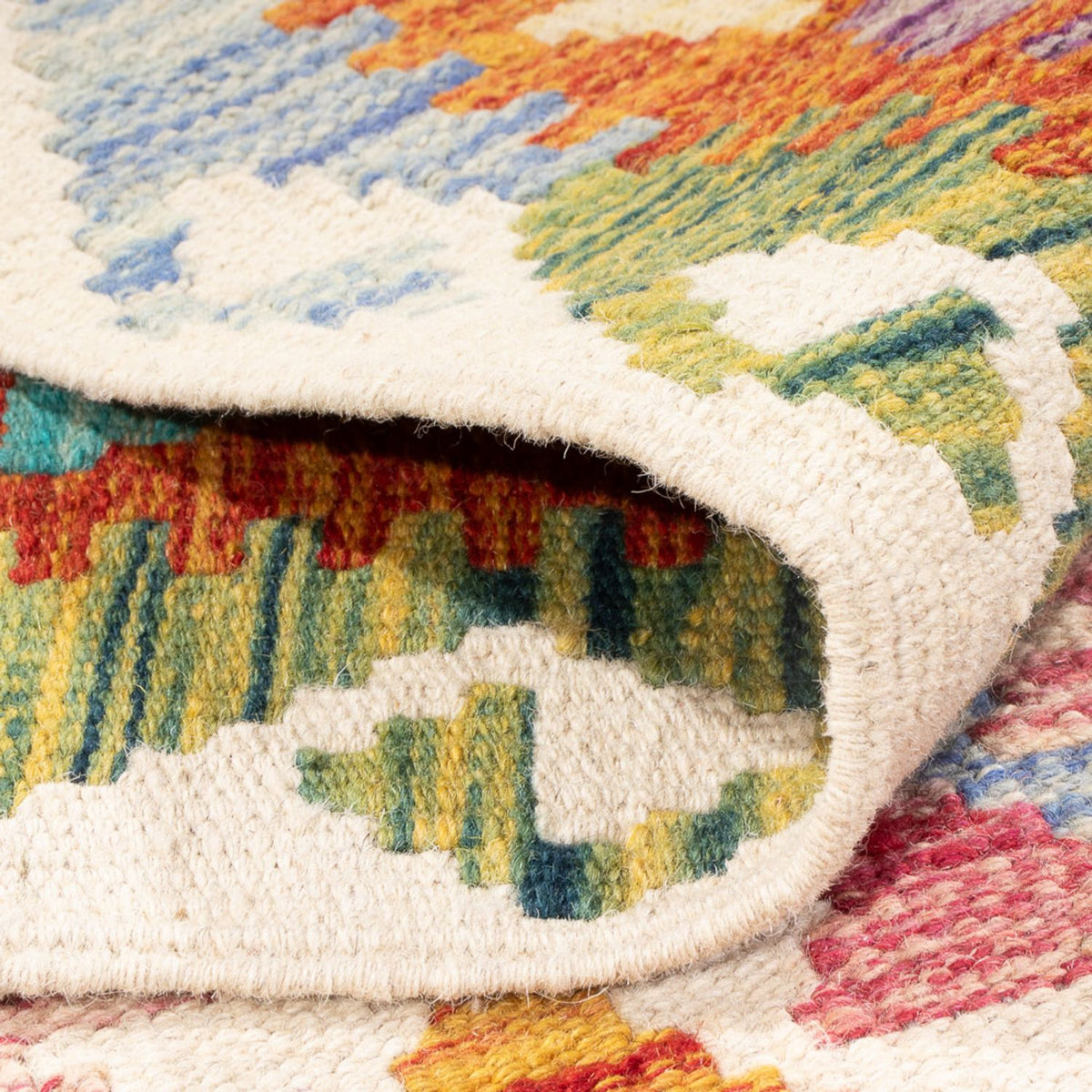 Kelim tapijt - Splash - 291 x 198 cm - veelkleurig