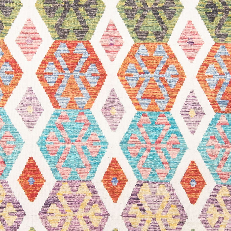 Kelim tapijt - Splash - 305 x 203 cm - veelkleurig