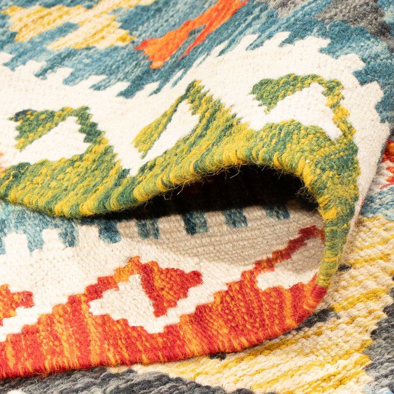 Kelim tapijt - Splash - 290 x 202 cm - veelkleurig