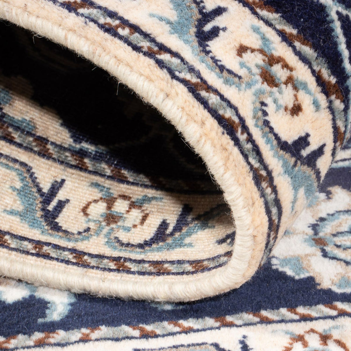 Perzisch tapijt - Nain - 135 x 67 cm - donkerblauw