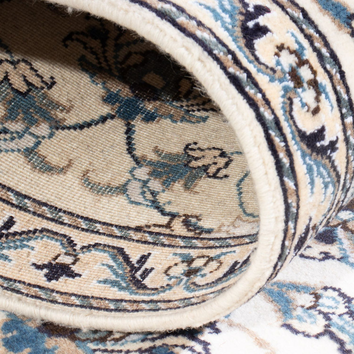 Loper Perzisch tapijt - Nain - 264 x 74 cm - crème