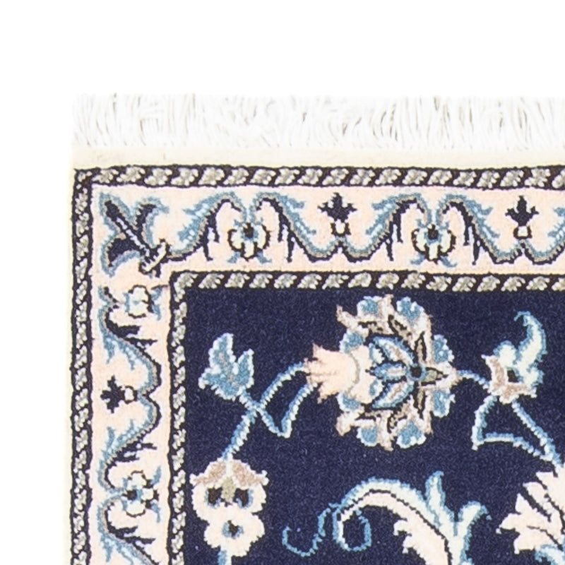 Perzisch tapijt - Nain - 134 x 67 cm - donkerblauw