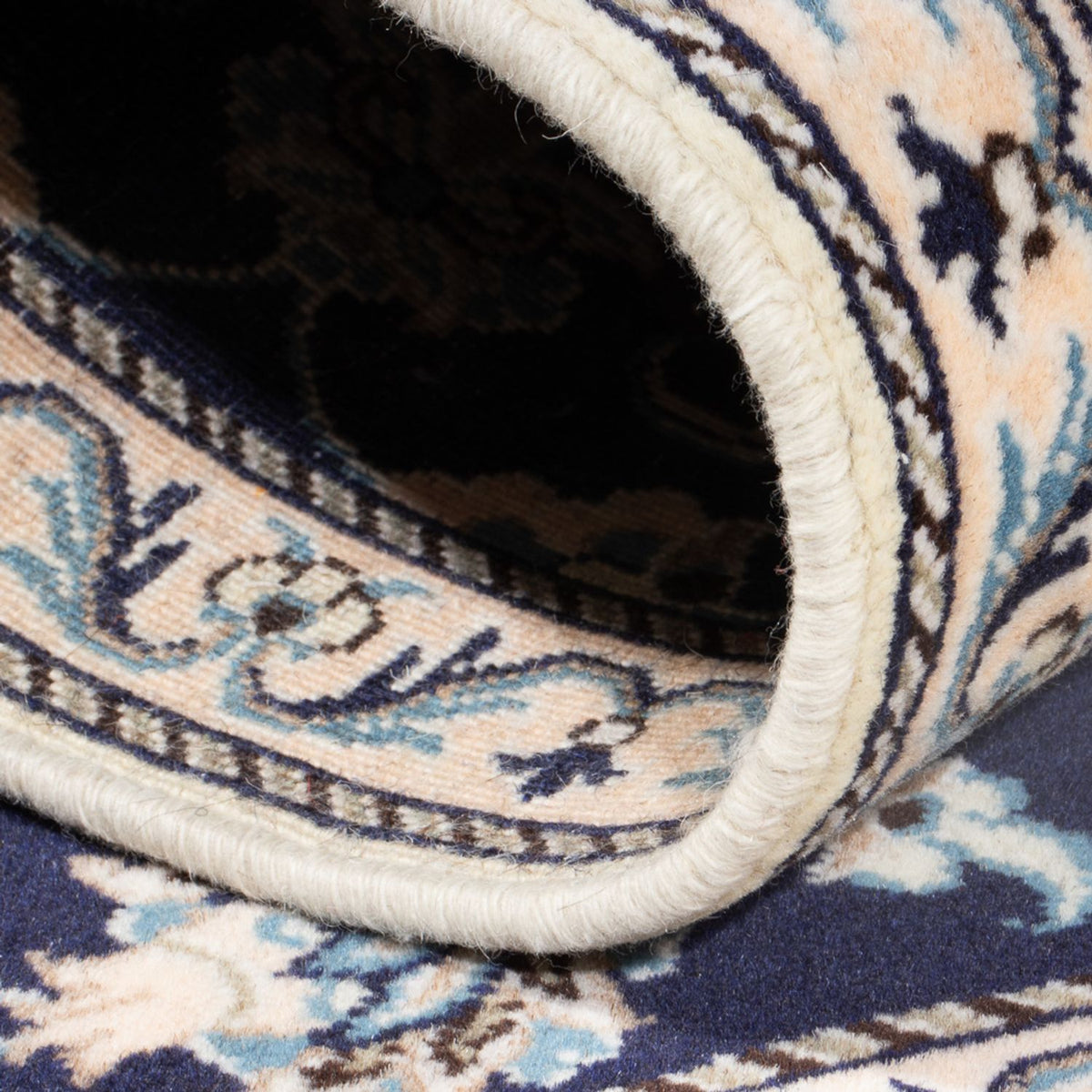 Perzisch tapijt - Nain - 134 x 67 cm - donkerblauw