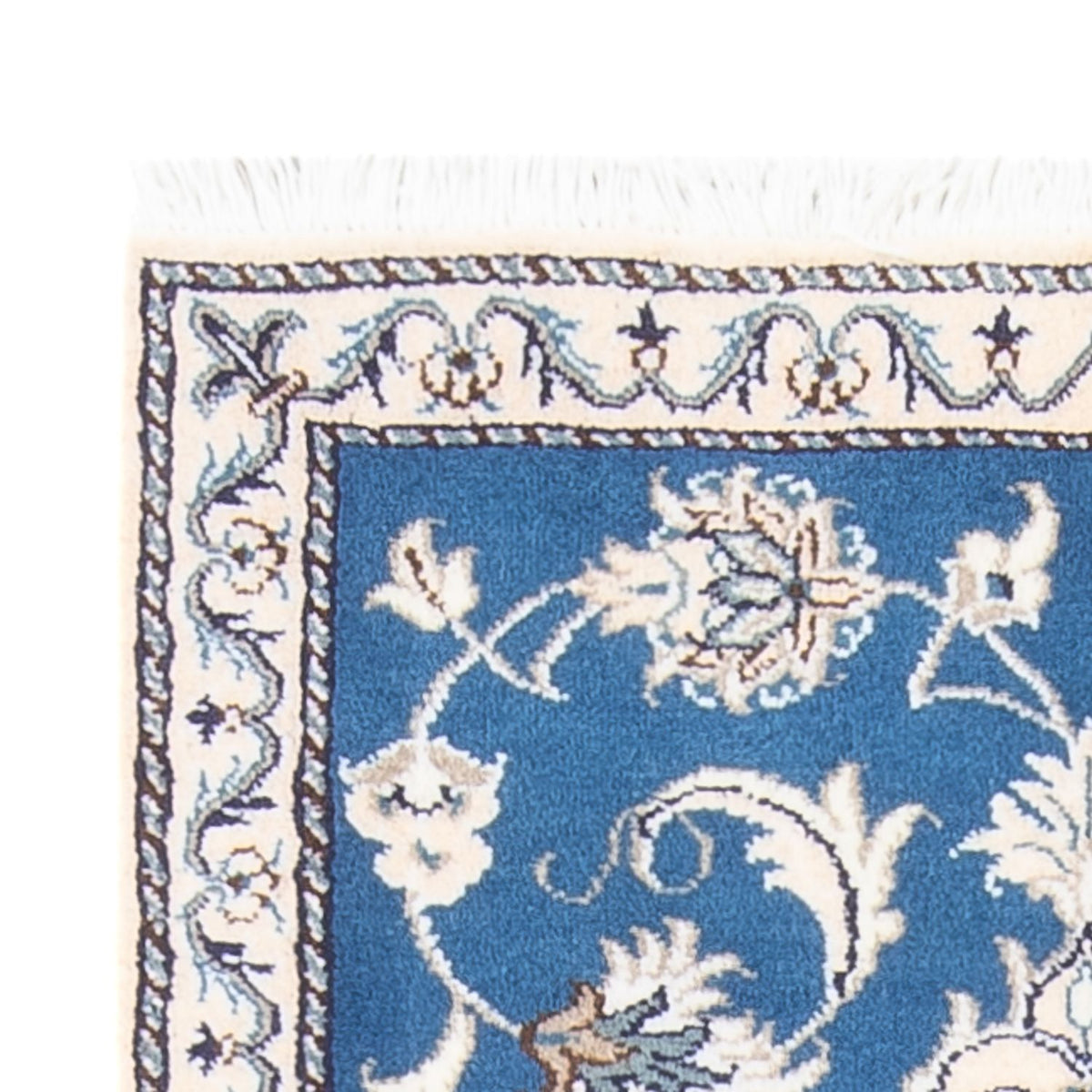 Perzisch tapijt - Nain - 137 x 69 cm - blauw