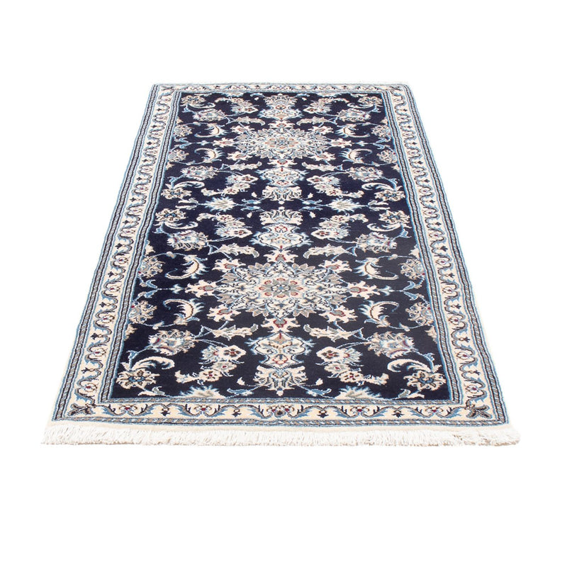 Loper Perzisch tapijt - Nain - 190 x 79 cm - donkerblauw