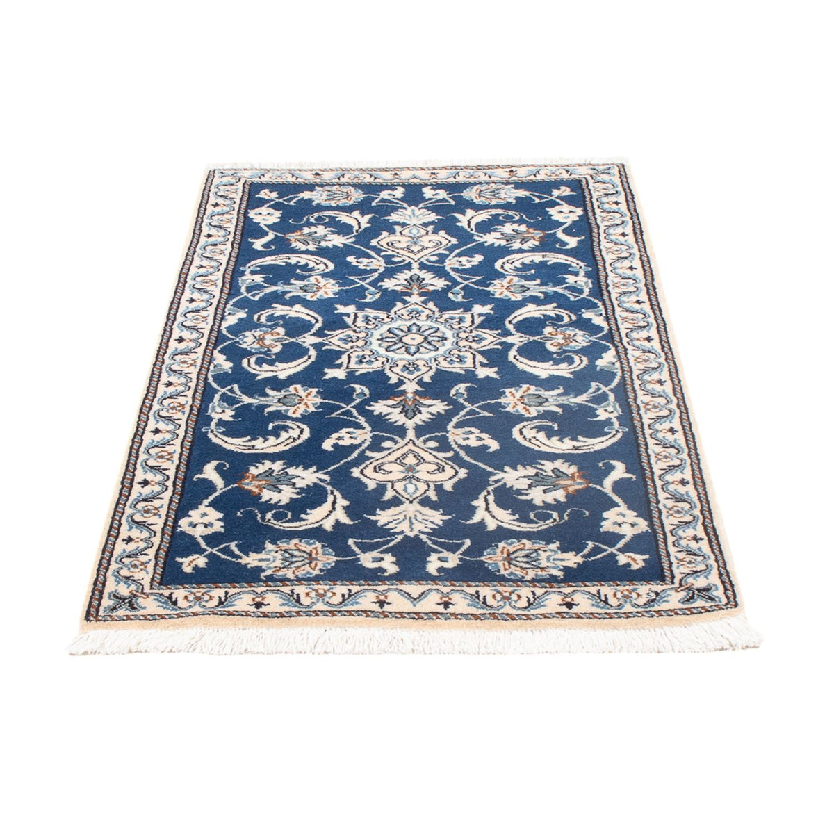 Loper Perzisch tapijt - Nain - 156 x 71 cm - blauw