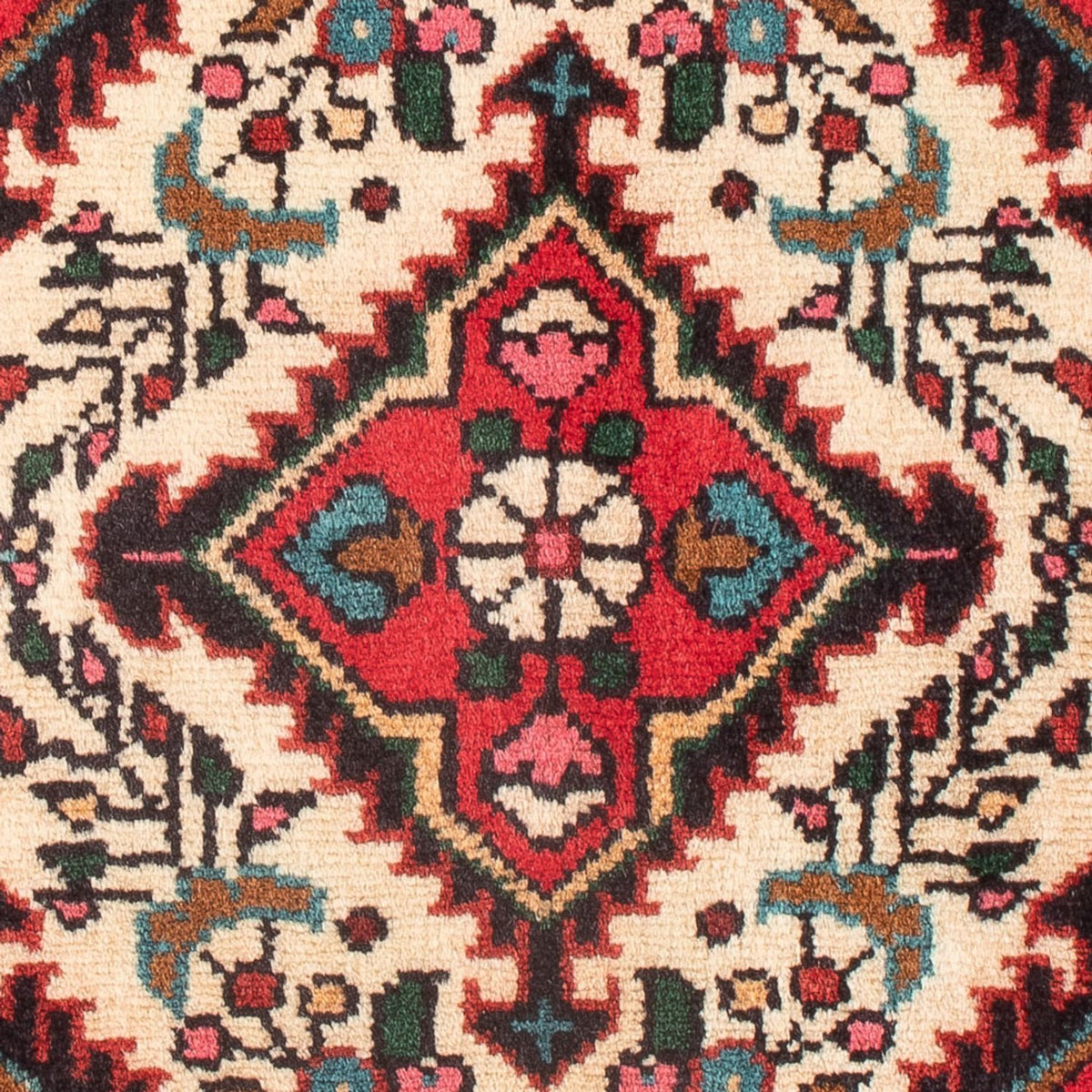 Perzisch Tapijt - Nomadisch - 62 x 47 cm - crème