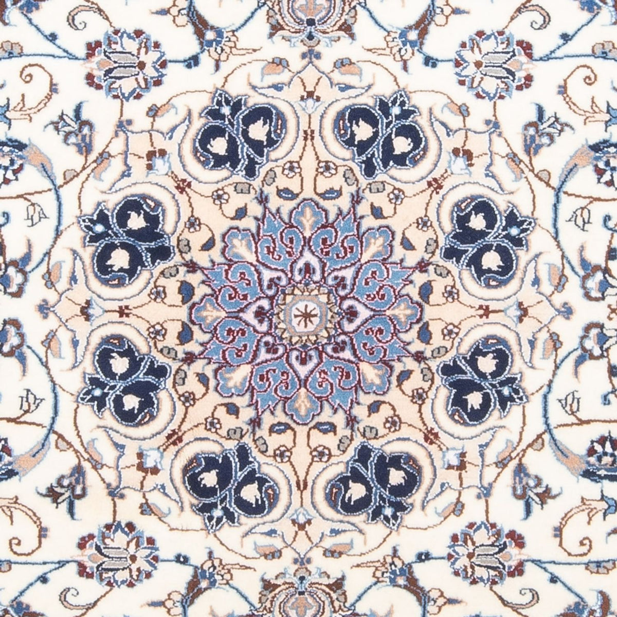 Perzisch tapijt - Nain - Koninklijk - 197 x 130 cm - crème