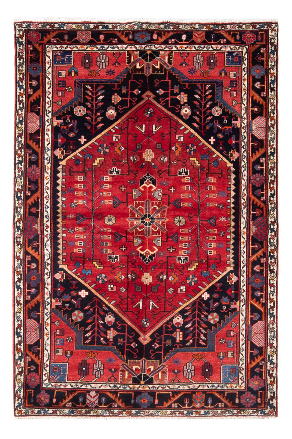 Perzisch Tapijt - Nomadisch - 215 x 139 cm - rood