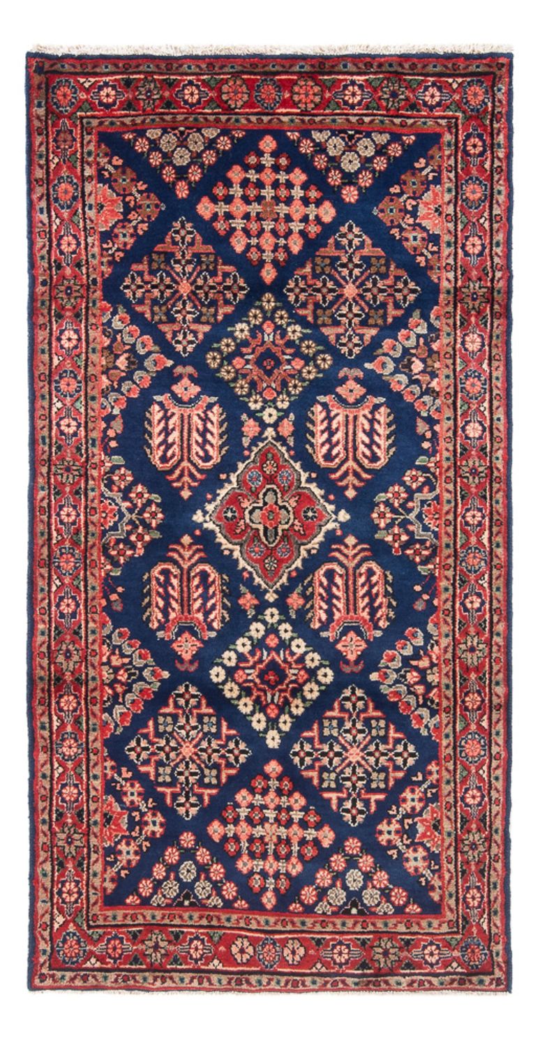 Loper Perzisch Tapijt - Nomadisch - 204 x 96 cm - donkerblauw