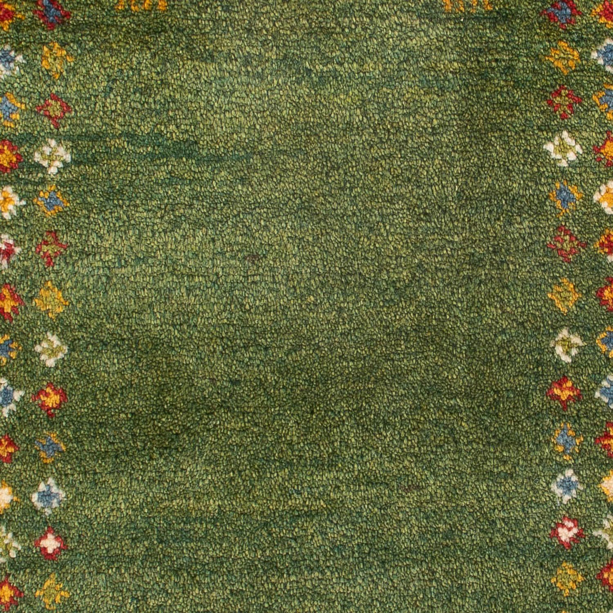 Gabbeh tapijt - Perzisch - 89 x 62 cm - zeegroen