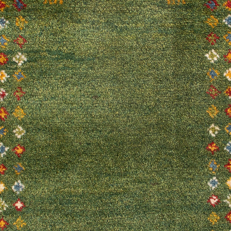 Gabbeh tapijt - Perzisch - 89 x 62 cm - zeegroen