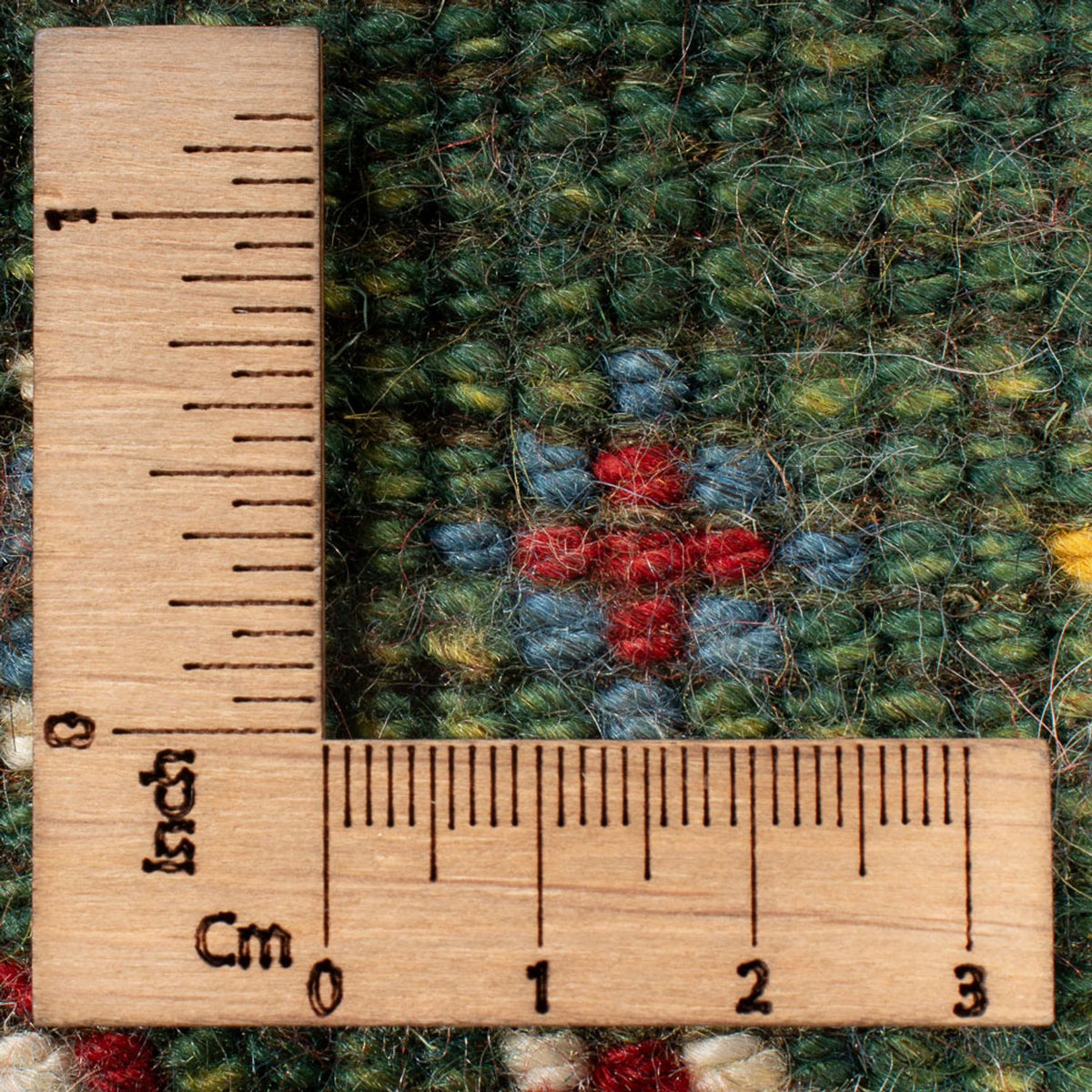 Gabbeh tapijt - Perzisch - 89 x 62 cm - zeegroen