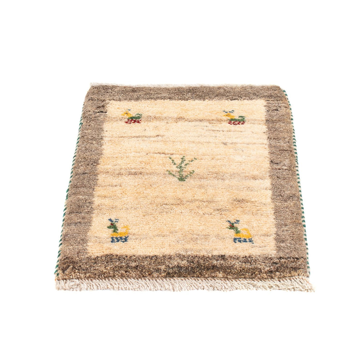 Gabbeh tapijt - Perzisch - 60 x 40 cm - beige