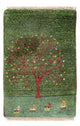 Perzische Gabbeh Tapijt 60x40cm - Perserteppich Wollteppich
