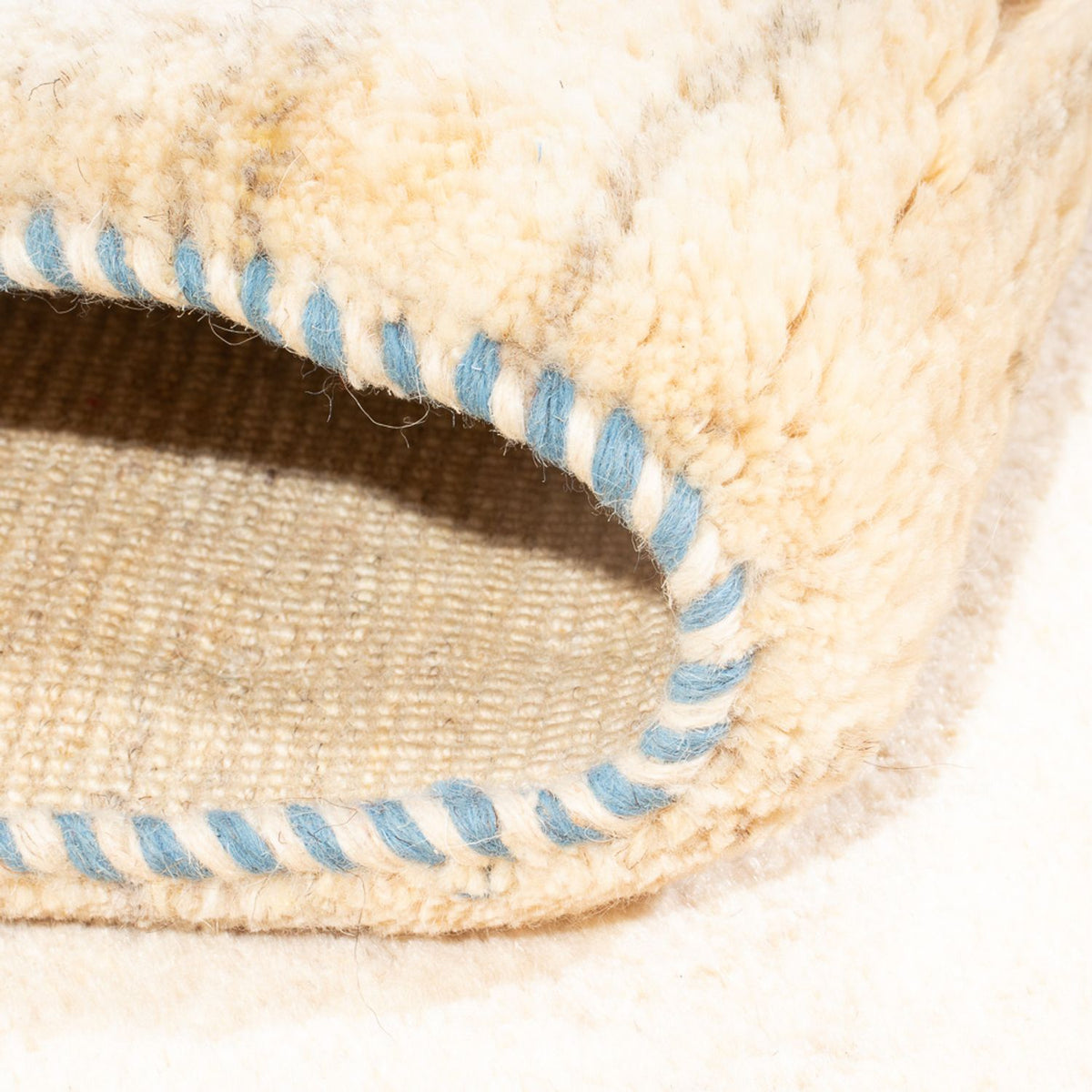 Gabbeh tapijt - Perzisch - 196 x 156 cm - natuurlijk wit