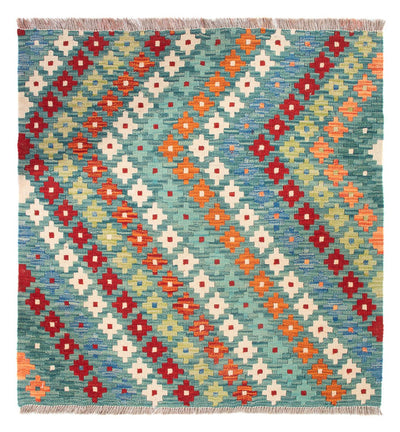 Kilim Maimana Tapijt 88x90cm - Wollen tapijt