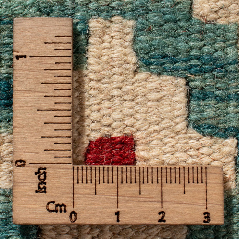 Kelim tapijt - Splash vierkant  - 88 x 90 cm - veelkleurig