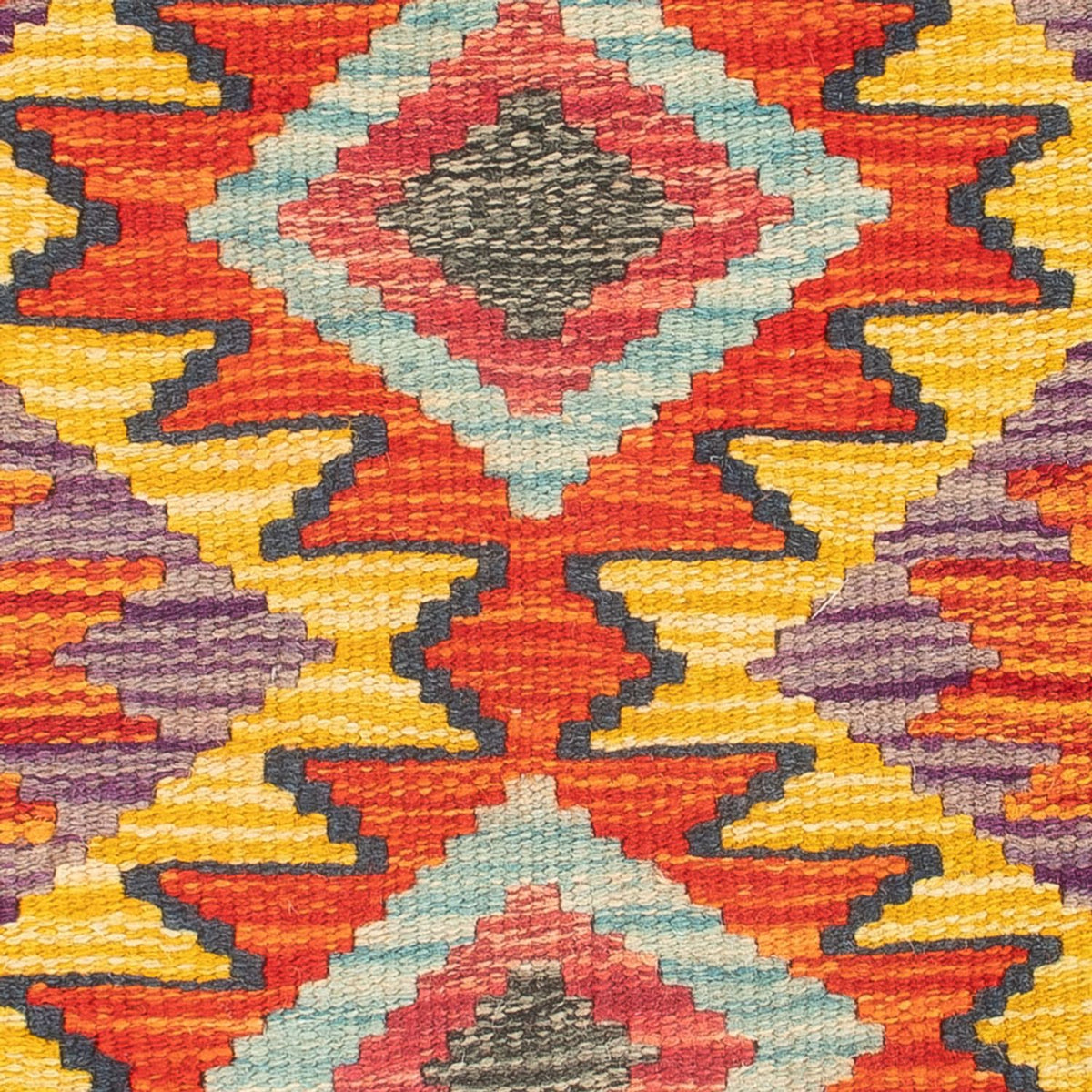 Kelim tapijt - Splash - 60 x 40 cm - veelkleurig