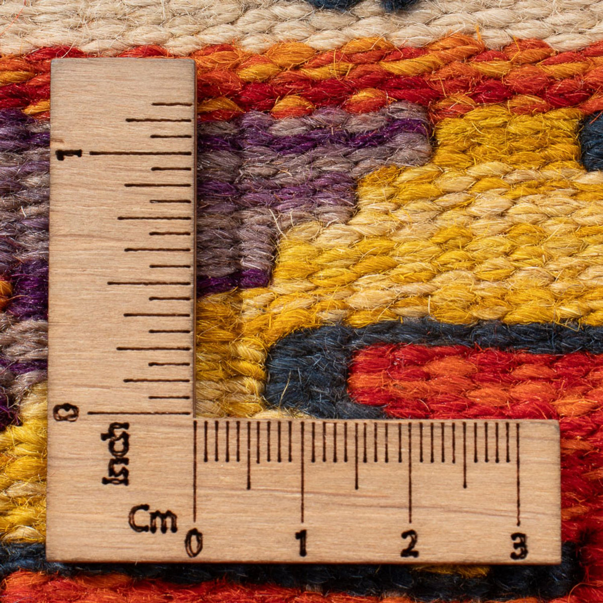 Kelim tapijt - Splash - 60 x 40 cm - veelkleurig