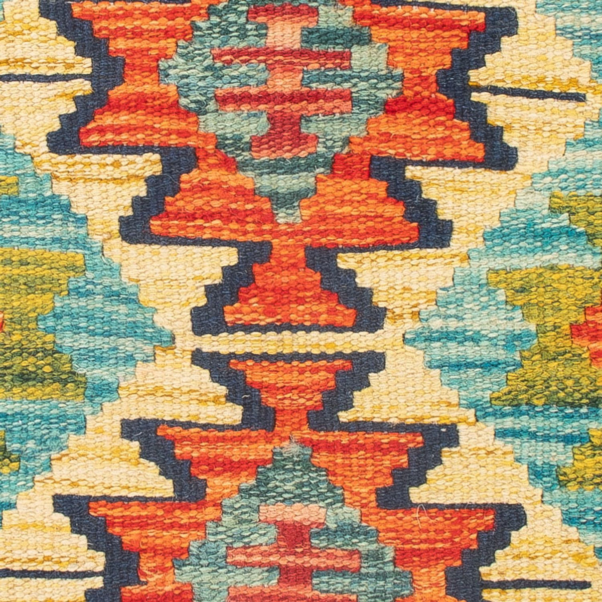 Kelim tapijt - Splash - 60 x 40 cm - veelkleurig